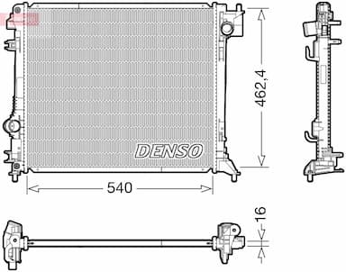 Radiators, Motora dzesēšanas sistēma DENSO DRM46063 1