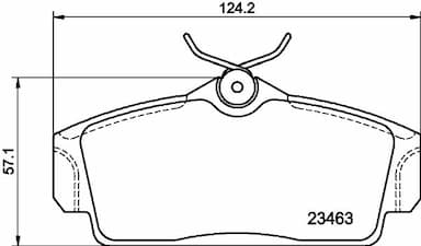 Bremžu uzliku kompl., Disku bremzes HELLA 8DB 355 018-441 1