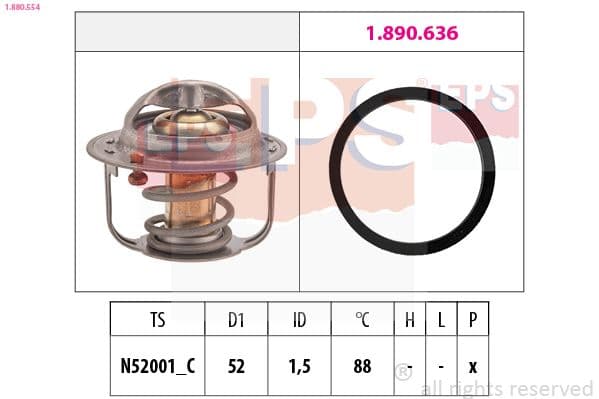 Termostats, Dzesēšanas šķidrums EPS 1.880.554 1