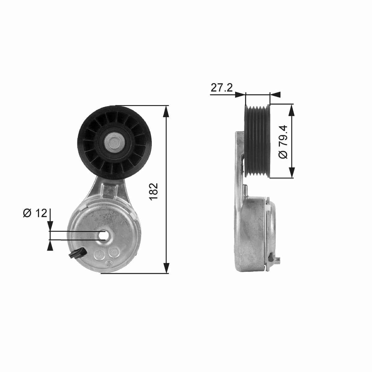 Siksnas spriegotājs, Ķīļsiksna GATES T38104 1