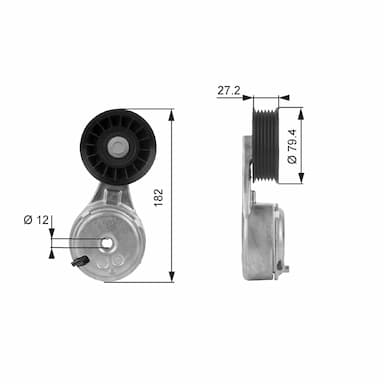 Siksnas spriegotājs, Ķīļsiksna GATES T38104 1