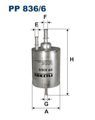 Degvielas filtrs FILTRON PP 836/6 1