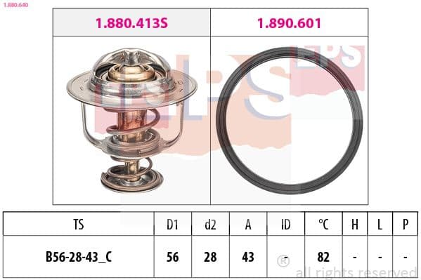 Termostats, Dzesēšanas šķidrums EPS 1.880.640 1