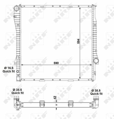 Radiators, Motora dzesēšanas sistēma NRF 55328 1