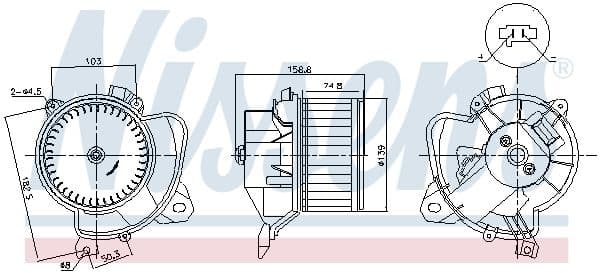 Salona ventilators NISSENS 87574 1