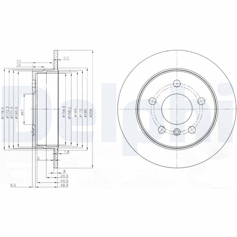 Bremžu diski DELPHI BG3910C 1