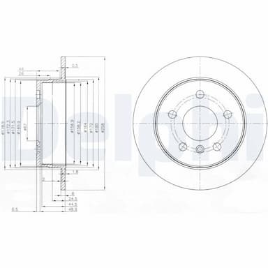 Bremžu diski DELPHI BG3910C 1