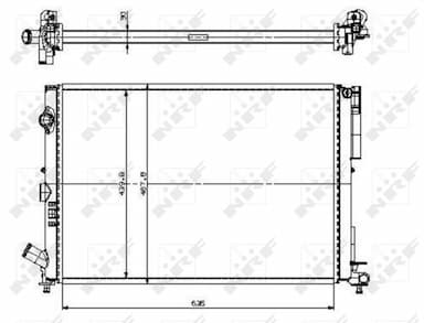 Radiators, Motora dzesēšanas sistēma NRF 509526 4