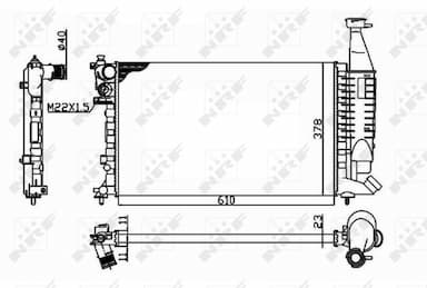 Radiators, Motora dzesēšanas sistēma NRF 54677 4