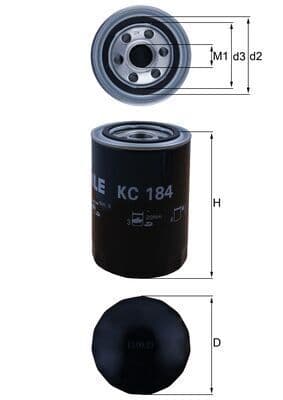 Degvielas filtrs KNECHT KC 184 1