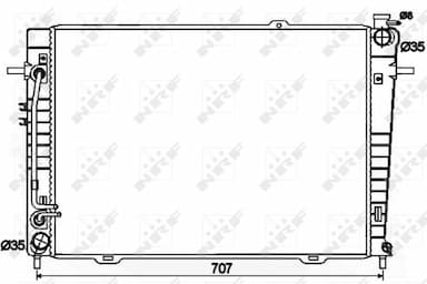 Radiators, Motora dzesēšanas sistēma NRF 53498 2