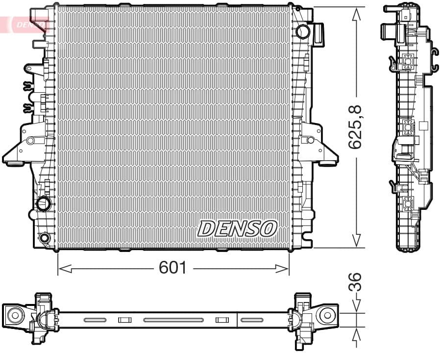 Radiators, Motora dzesēšanas sistēma DENSO DRM14004 1