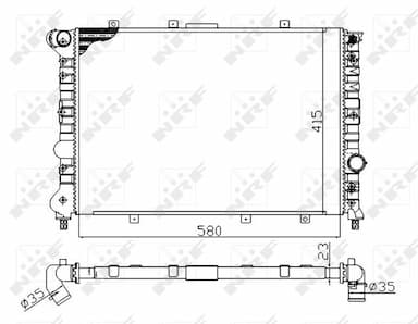 Radiators, Motora dzesēšanas sistēma NRF 58202A 1