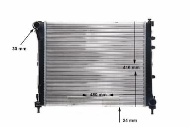 Radiators, Motora dzesēšanas sistēma MAHLE CR 2000 000S 12