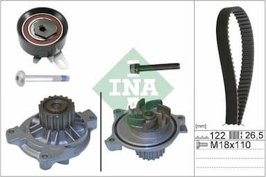 Ūdenssūknis + Zobsiksnas komplekts Schaeffler INA 530 0175 31 1