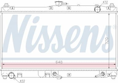 Radiators, Motora dzesēšanas sistēma NISSENS 62467 6