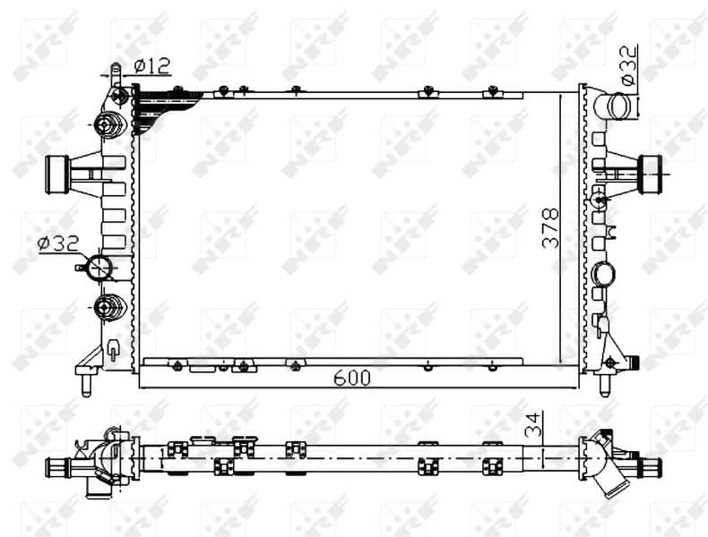 Radiators, Motora dzesēšanas sistēma NRF 58178A 1