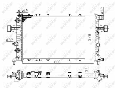 Radiators, Motora dzesēšanas sistēma NRF 58178A 1