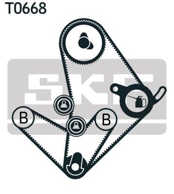 Zobsiksnas komplekts SKF VKMA 95014 2