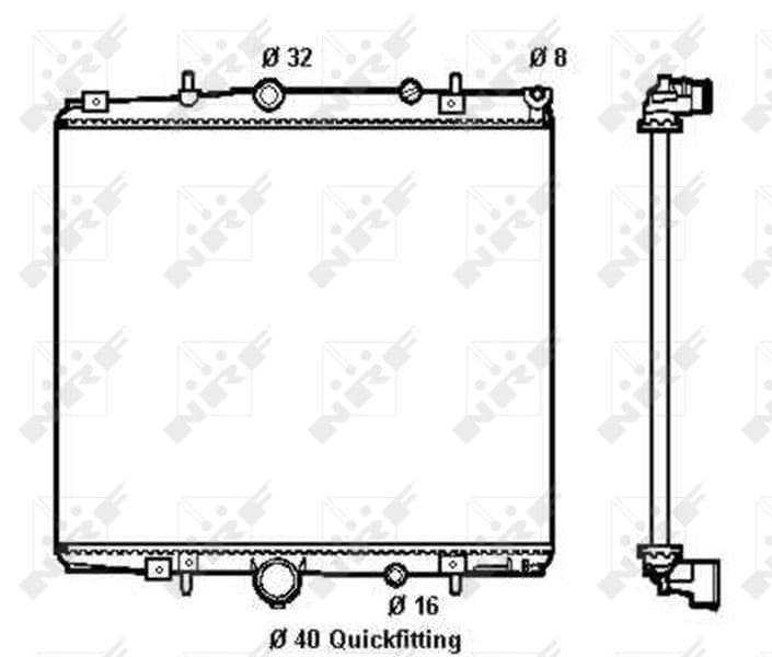 Radiators, Motora dzesēšanas sistēma NRF 58313 1