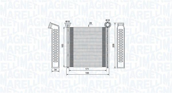 Siltummainis, Salona apsilde MAGNETI MARELLI 350218448000 1