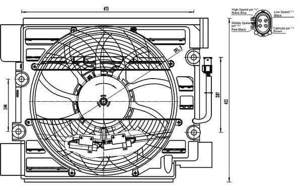 Ventilators, Gaisa kond. sistēmas kondensators MAHLE ACF 23 000S 1