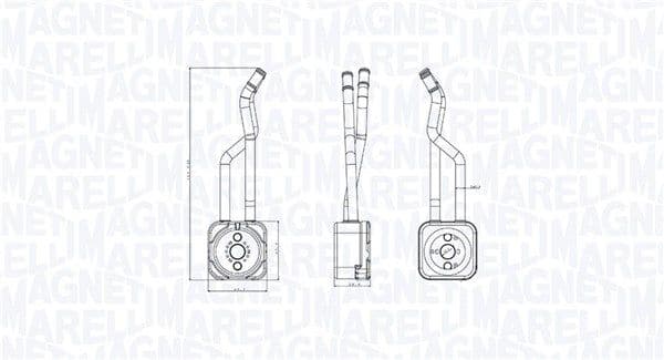 Eļļas radiators, Motoreļļa MAGNETI MARELLI 350300003800 1