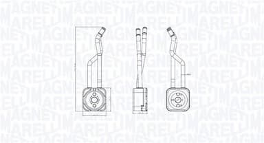 Eļļas radiators, Motoreļļa MAGNETI MARELLI 350300003800 1