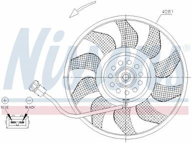 Ventilators, Motora dzesēšanas sistēma NISSENS 85618 6