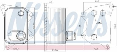 Eļļas radiators, Motoreļļa NISSENS 90994 5