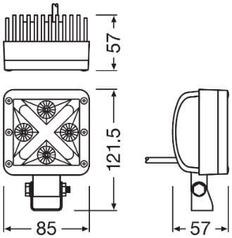 Darba gaismas lukturis ams-OSRAM LEDDL101-WD 3