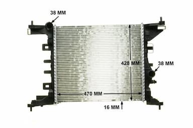 Radiators, Motora dzesēšanas sistēma MAHLE CR 1187 000P 11