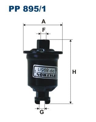 Degvielas filtrs FILTRON PP 895/1 1