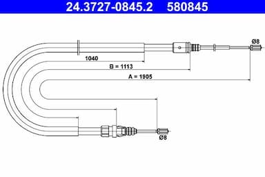 Trose, Stāvbremžu sistēma ATE 24.3727-0845.2 1