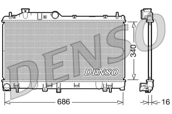 Radiators, Motora dzesēšanas sistēma DENSO DRM36007 1