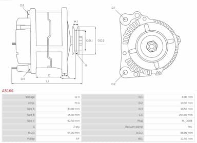 Ģenerators AS-PL A5166 5