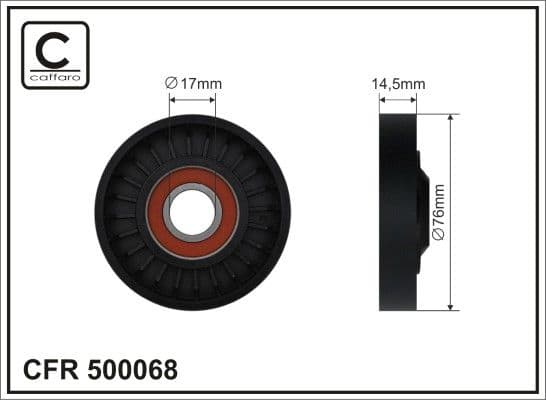 Spriegotājrullītis, Ķīļrievu siksna CAFFARO 500068 1