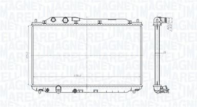 Radiators, Motora dzesēšanas sistēma MAGNETI MARELLI 350213178700 2