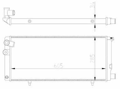 Radiators, Motora dzesēšanas sistēma NRF 54628A 5