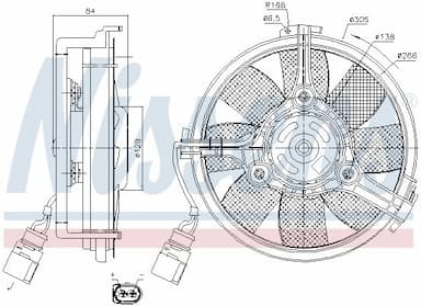 Ventilators, Motora dzesēšanas sistēma NISSENS 85639 6