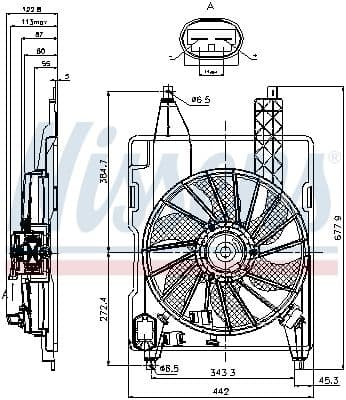 Ventilators, Motora dzesēšanas sistēma NISSENS 85706 6