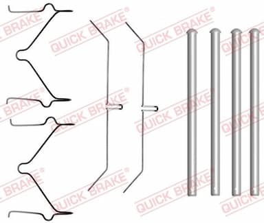 Piederumu komplekts, Disku bremžu uzlikas QUICK BRAKE 109-1701 1