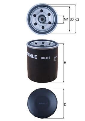 Eļļas filtrs KNECHT OC 495 1