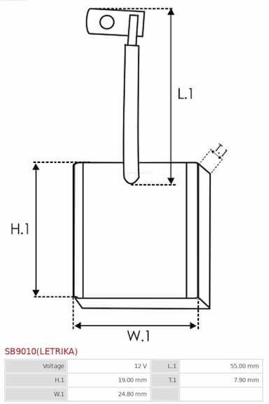 Ogļu sukas, Starteris AS-PL SB9010(LETRIKA) 2