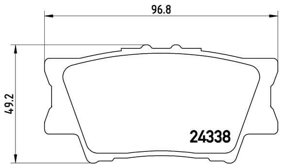 Bremžu uzliku kompl., Disku bremzes BREMBO P 83 089 1