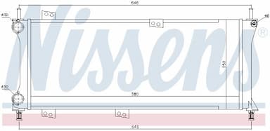 Radiators, Motora dzesēšanas sistēma NISSENS 617731 6