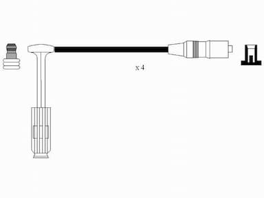 Augstsprieguma vadu komplekts NGK 0755 2