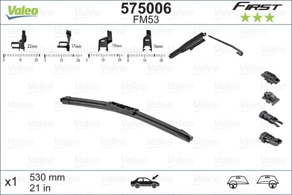 Stikla tīrītāja slotiņa VALEO 575006 1