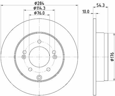 Bremžu diski HELLA 8DD 355 128-841 4