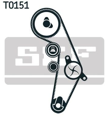 Zobsiksnas komplekts SKF VKMA 01018 2